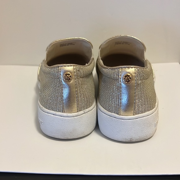 Michael Kors Keaton Glitter Chain Mesh Slip-On Sneaker - Size 6.5 - Picture 4 of 6